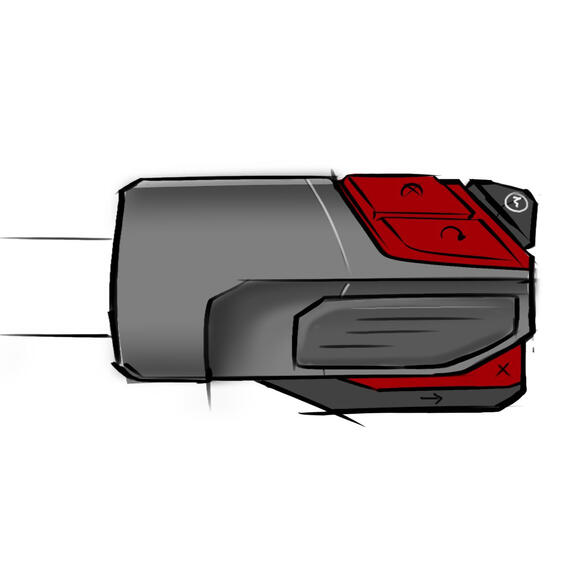 Motorcycle Switchgear Sketch